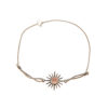 Bracelet soleil plaqué argent